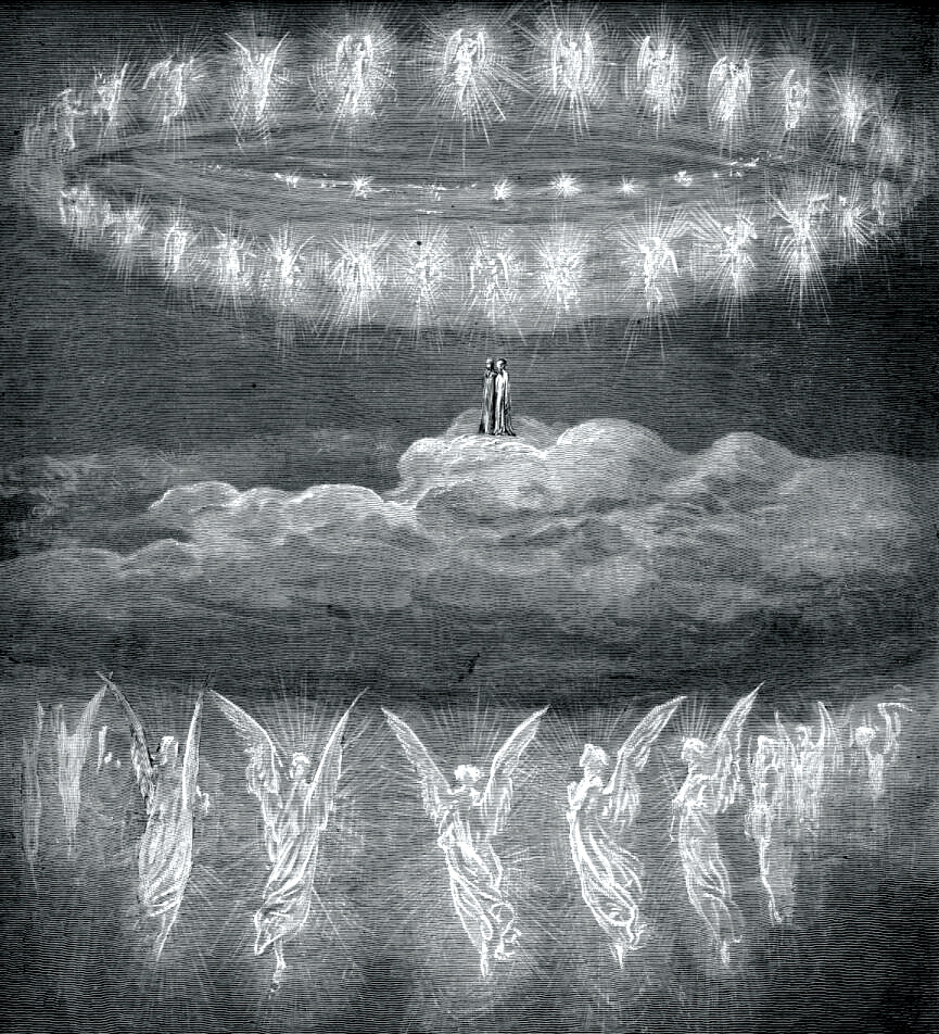 Paradise - The Sparkling Circles of the Heavenly Host by Gustave Dore