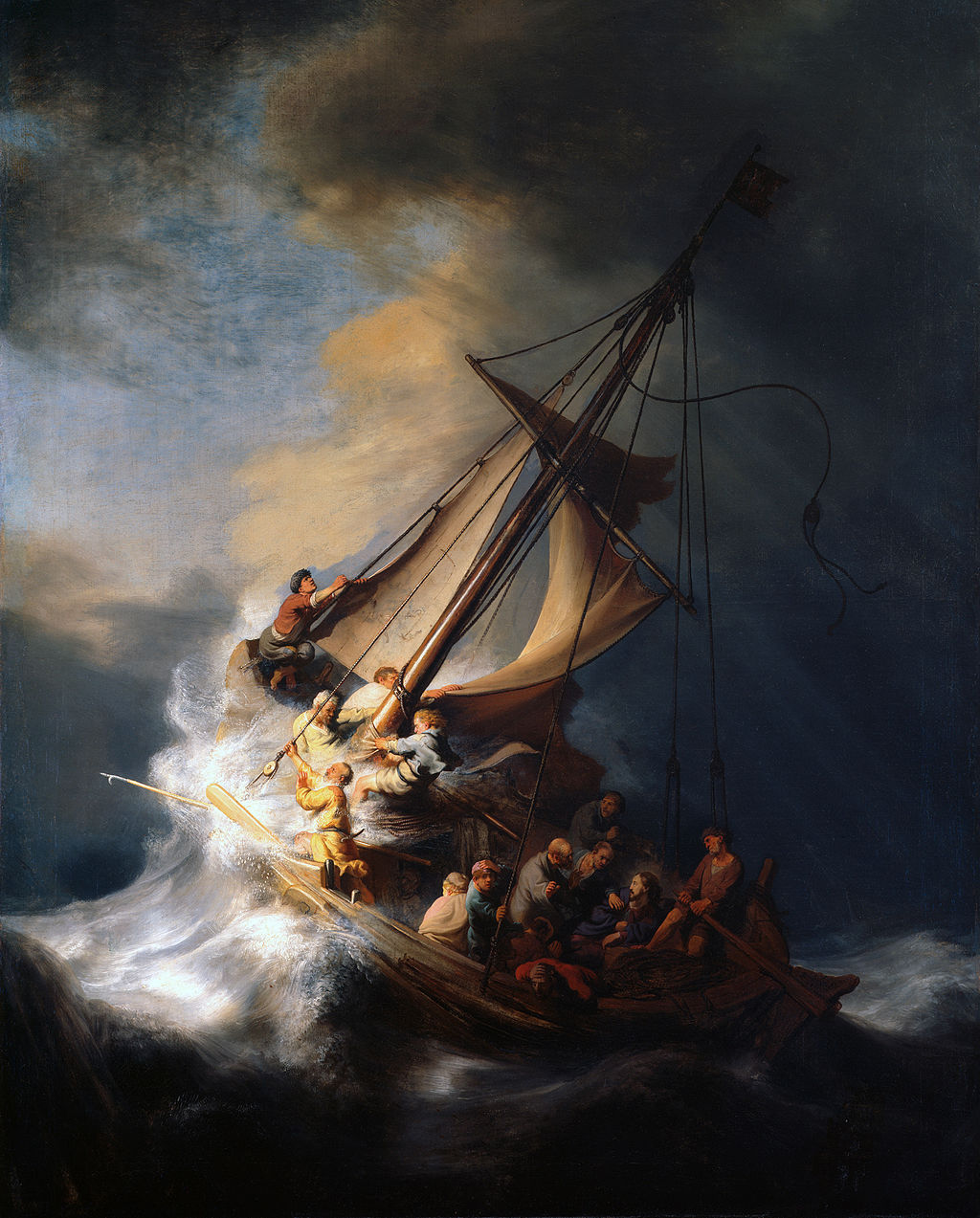 Painting by Rembrandt, via Wikimedia Commons