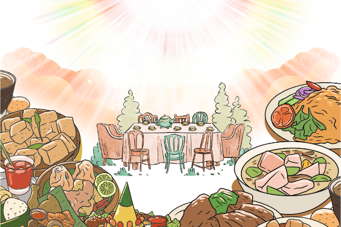 將來能在天主的國裏吃飯的，才是有福的！