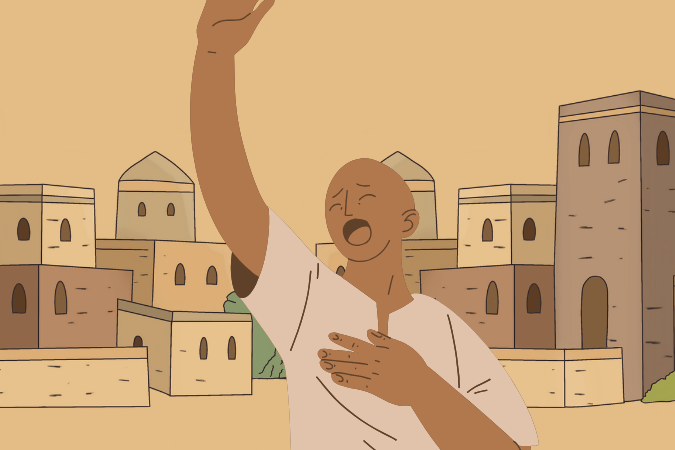 那人一出去，便開始極力宣揚，把這事傳揚開了