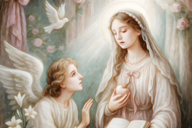 看！上主的婢女，願照你的話成就於我罷！