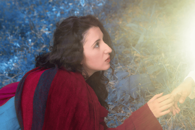 你別拉住我不放,因為我還沒有升到父那裏